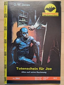 Thriller Fledermaus Kriminalroman Nr.344 - TOP Z0 Pabel Romanheft Erstdruck - Picture 1 of 3