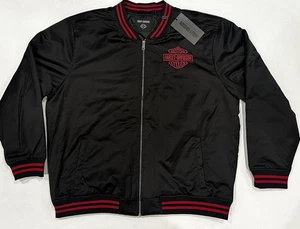 Harley Davidson Embroidered Eagle Bomber Riding Jacket Men Size 3XL NWT - Bild 1 von 10