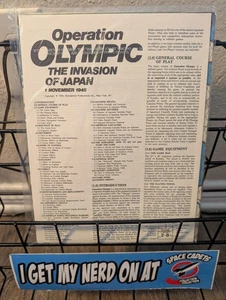 Simulations Productions Operation Olympic The Invasion Of Japan Game Set - Picture 1 of 3