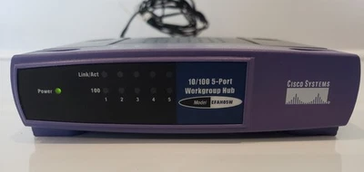 Cisco Systems 10/100 5 Port Workgroup Hub Model EFAH05W - Image 1 of 4