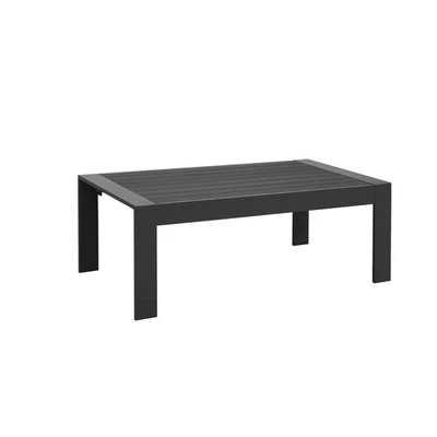 Mesa de centro de aluminio para muebles de patio al aire libre, café de metal para todo tipo de clima al aire libre... Foto 1 de 4