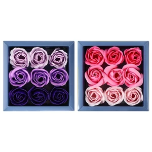 2 Boxes Gradient Rose Geschenkbox Seifenstrauß Seifenblumenstrauß - Bild 1 von 12
