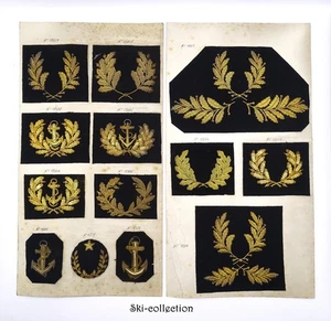 Lot 13 Embroidered, Officer Of La Marine Royale Norvégienne. Knm. to The 1920 - Picture 1 of 11