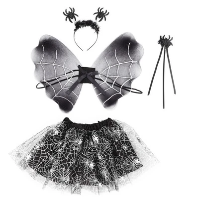  Deguisement Araignee Fille Accessoires Costumes D'Halloween Bandeau - Immagine 1 di 4