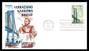 Mayfairstamps US FDC 1964 Verrazano Narrows Bridge First Day Cover aau_03145 - Picture 1 of 2