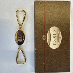 GUCCI Key Rings Holder Vintage Gold/Silver 2-Tone Metal - Picture 1 of 10