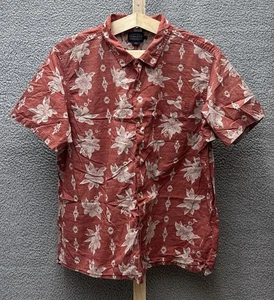 Pendleton Shirt Mens 2XL Red Button Up Hibiscus Southwestern Short Sleeve Y2K - Picture 1 of 11