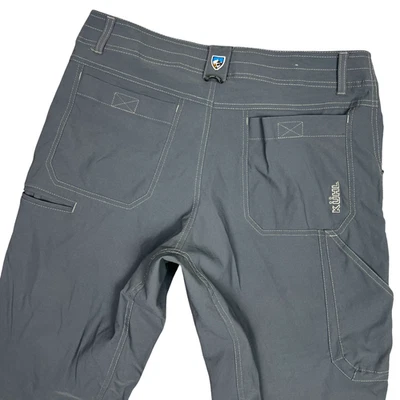 Kuhl Renegade Pants Mens 33x30 Gray Stretch Outdoor Hiking Style Nylon Trail - Image 1 of 4