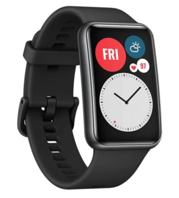 Huawei Watch Fit 46mm Polymer Fiber Case with Silicone Strap - Graphite Black - Image 1 of 3