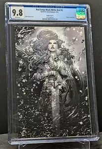 RED SONJA NEGRO BLANCO ROJO #2 CGC 9.8 CASI NUEVO + CUBIERTA VARIANTE JONBOY MEYERS B&W VIRGEN - Imagen 1 de 7