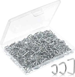 - Anillos de cerdo galvanizados, 1/2", 3/4", 3/8", 375 piezas, tapicería de anillos de cerdo, canal de cerdo - Imagen 1 de 3
