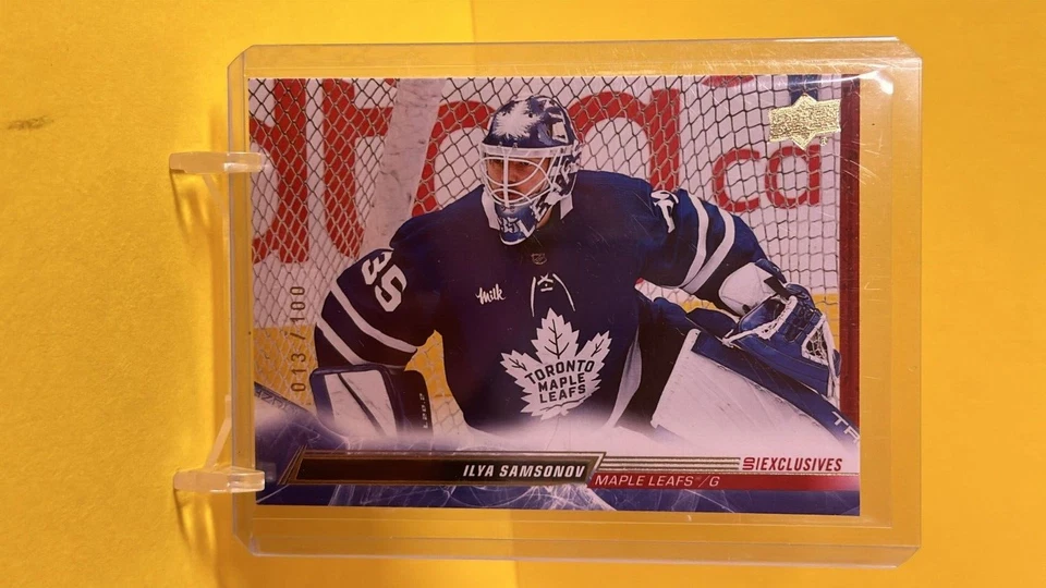 2022-23 Upper Deck Extended Series Exclusives Ilya Samsonov #628 /100 - Image 1 of 2