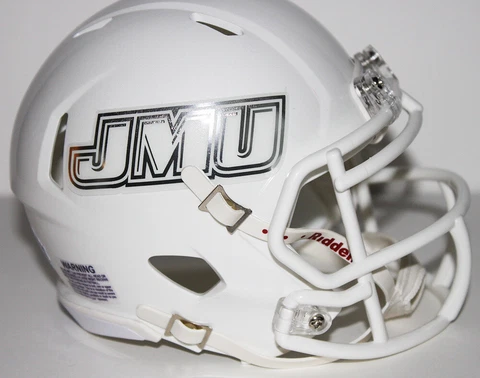 2016 JMU Dukes James Madison University Custom Riddell Mini Helmet vs CCSU Cover