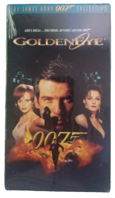Goldeneye 007, VHS 1996, 1999 James Bond Pierce Brosnan Brand New Factory Sealed Foto 1 de 4