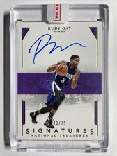 2015-16 National Treasures RUDY GAY On Card Auto 43/75 Sealed From Panini