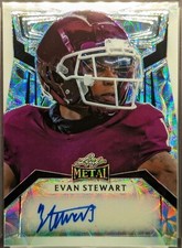 EVAN STEWART Rookie Auto 2023 Leaf Metal White Kaleidoscope Prizm SSP /4 RC