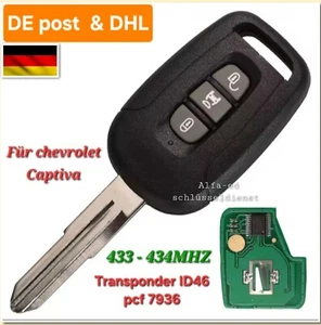 Auto Funk Schlüssel für Opel Chevrolet Antara Epica Captiva HU46 - Bild 1 von 6
