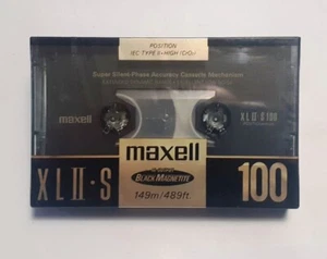 MUSICASSETTA MC TAPE VINTAGE NUOVA SIGILLATA MAXELL XLII-S 100 (Made England) - Picture 1 of 6
