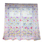 Window Drapes Beautiful Voile Semi Light Filtering Butterflies Textured Privacy
