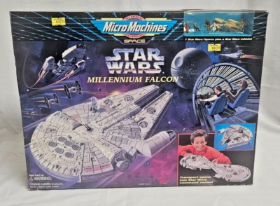 1995 Micro Machines Star Wars Millennium Falcon with 7 figures plus vehicle NIB - Image 1 of 4
