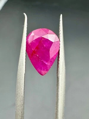 4.61 cts Natural Ruby Unheated/Untreated Faceted Loose Gemstone from Afghanistan - Image 1 of 4