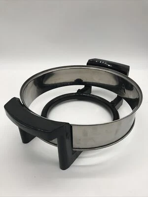 Base de soporte de recipiente de repuesto para freidora sin aceite Big Boss de 16 cuartos de galón 8605 negra con anillo Foto 1 de 3