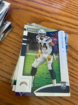 Kyzir White RC Los Angeles Chargers 2018 Panini Rookies & Stars #186 - Image 1 of 2