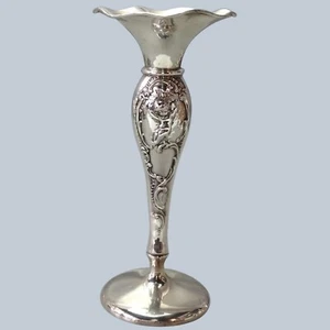Mauser Cherub Vase Sterling Silver 8 7/8" - Picture 1 of 8