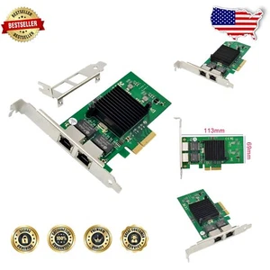 Dual-Port PCIe Gigabit Network Card with Intel 82576 for High-Speed Networking - Picture 1 of 12
