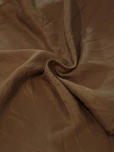 Vintage Milk Chocolate Brown Polyester Sewing Fabric 2.4 yds 44" Lightweight - Picture 1 of 3
