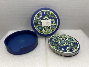 Vera Bradley Coasters in Rhythm & Blues set of 8 #11754 - Bild 1 von 4