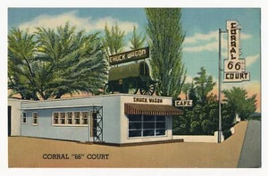 Corte Coral "66", Las Cruces, Nuevo México Años 40 - Imagen 1 de 2