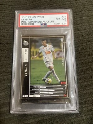 PSA 8 NEYMAR 2010-11 Panini WCCF Santos FC #31 RC ROOKIE - Image 1 of 2