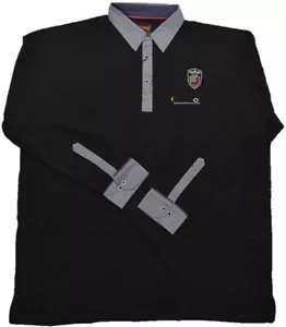 Übergrößen Tolles KAMRO Poloshirt Piqué Schwarz mit Brusttasche 4XL-12XL - Bild 1 von 10