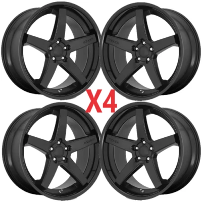 20X9 WHEELS RIMS SATIN BLACK ASANTI REGAL ABL31 5X112 FITS MERCEDES INFINITI - Image 1 of 3