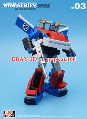 New Smokescreen Autobot G1 Iron Trans M-03 Action Figure Robot Toys In Stock Foto 1 de 4