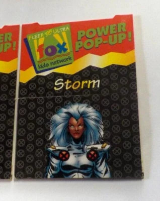 1995 Fleer Ultra Fox Kids Network trading cards, X-Men Power Pop-Up Storm #20 - Image 1 of 2
