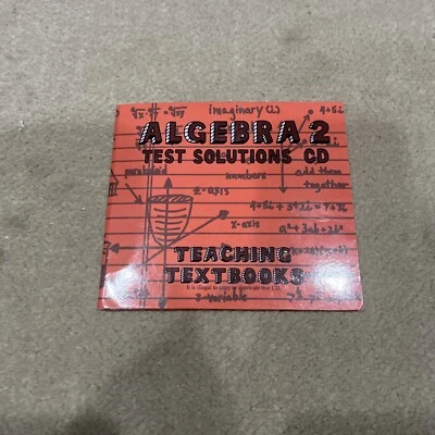 Teaching Textbooks Algebra 2 Test Solutions CD - Image 1 of 2