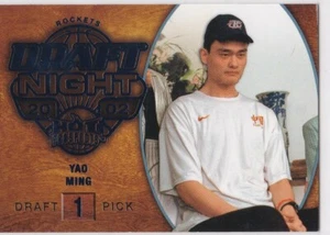 YAO MING 2002 Draft Night Hot Prospects BLUE BASKETBALL CARD Houston Rockets! - Picture 1 of 2