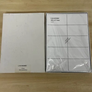 100 x Self Adhesive Labels 10 Up Printer Digital Permanent White 100 Sheets A4 - Picture 1 of 6
