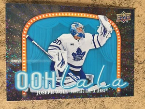 JOSEPH WOLL 2024-25 UD Ser 2 Hky OOH La La Speckled Parallel SP #OLL-27 Leafs - Picture 1 of 2