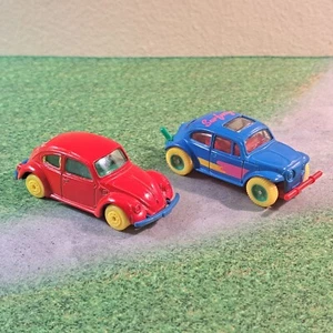 1995 Maisto My Very First Wheels VW 1300 & Baja Bug “Surfway”  - Yellow Wheels - Picture 1 of 20