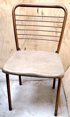Silla plegable de metal de colección Cosco MCM Gateleg bronce tostado mediados de siglo moderna Foto 1 de 4