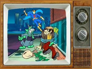 Blue Falcon & Dynomutt  TV Fridge MAGNET 2" x 3" SATURDAY MORNING CARTOONS - Picture 1 of 1