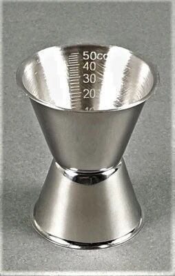 Bacardi Rum Messbecher Jigger Dosierer Portionierer Cocktail Shot Metall (686)