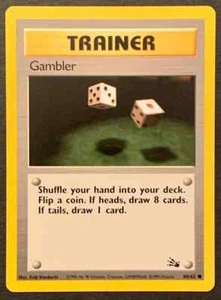 Gambler - 60/62 - Fossil - Pokemon TCG - MP - Unlimited - Picture 1 of 1