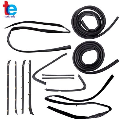 Door Weatherstrip Rubber Seal Kit 12 Pc Set For Chevy GMC Pickup Truck 1973-1980 - Изображение 1 из 4