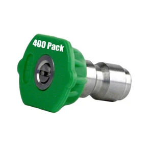 400 Pack Erie Tools Pressure Washer 1/4" Quick Connect 25 Degree 4.5 Nozzles - Picture 1 of 4