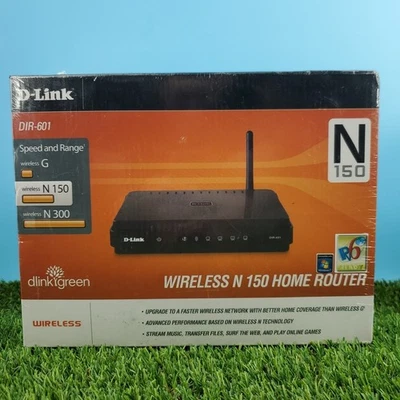 (2009) D-Link N150 Home 150 Mbps 4-Port Wireless N Router (DIR-601) Shelf Wear - Image 1 of 4