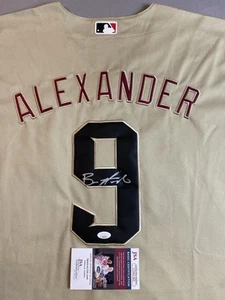 ARIZONA DIAMONDBACKS BLAZE ALEXANDER AUTOGRAPH CITY CONNECT #9 NIKE JERSEY JSA - Picture 1 of 5